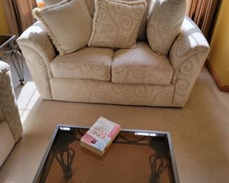 Love seat cocktail table