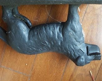 Cast iron dog nutcracker