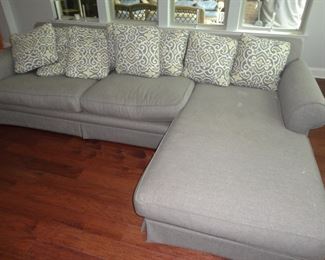 Gray Sofa W/ Chaise (perfect for the kids room or man cave)