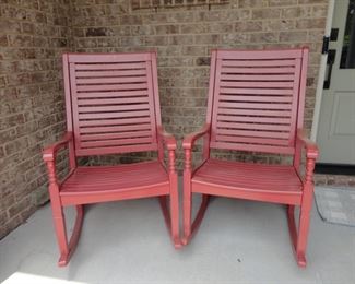 Pair of oversized Rocking Chairs