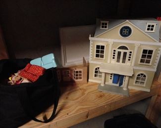 Doll House with a full Bag of Assessories