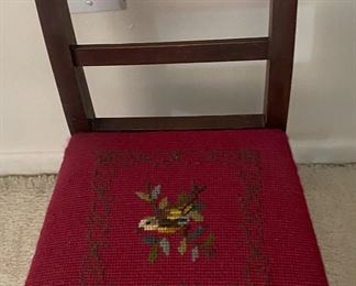 Small Needlepoint Child's Chair