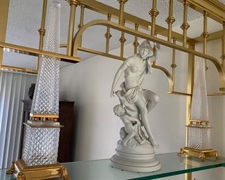 Brass and Crystal Marbro Decor