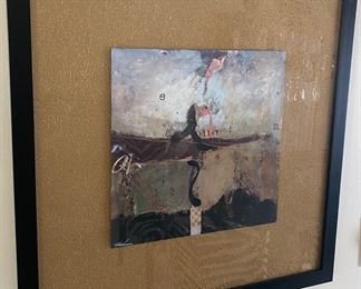 Abstract Framed and Signed Art