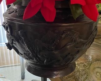 Assorted Oriental Patinated Bowls, Urns and More