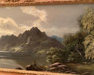 River and Mountain Scene