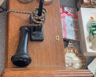 Oak Wall Telephone