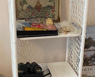 Wicker Shelving Unit