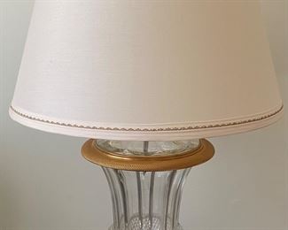 Marbro Brass and Glass Lamp