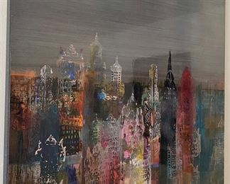 Abstract City Landscape Print