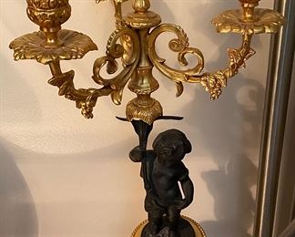Vintage F.B.A.I. Italian made Neoclassical Candelabra