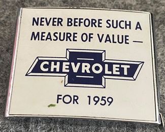 1959 Chevrolet Advertising Measuring Tape