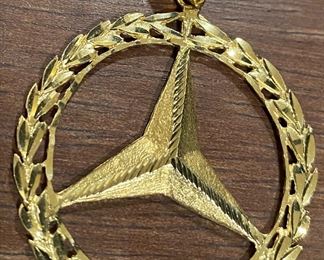 14K Gold Mercedes Medallion