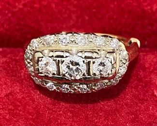 14K Gold Diamond Ring