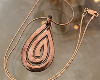 Sterling Modernist Necklace