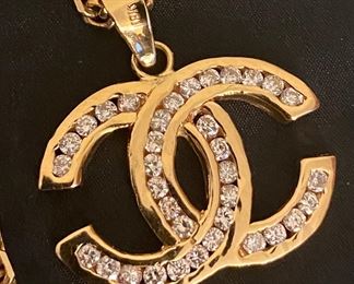 18K Gold with Small Diamond Points (No Company Markings or Serial Number)