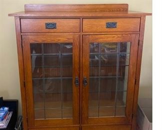 Solid wood hutch