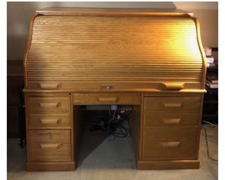 Rolled up secretary desk