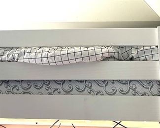 IKEA White Loft Bed with Full Mattress $200