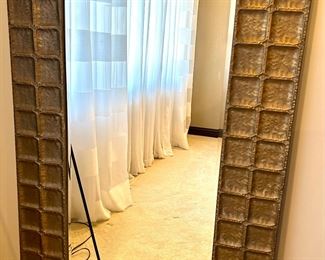 Beveled Framed Brass Color Mirror 
42” x 67” $45