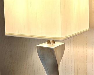 (2) 30”h Nickel base color Table Lamps $20ea