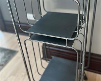 Iron & Wood double Cubbie 14.5w x 12d x 32h
(Small bar setup/Shelf/End Table/Night Stand)
$35