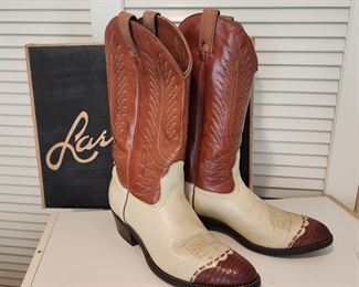 Larry Mahon cowboy boots 10 1/2