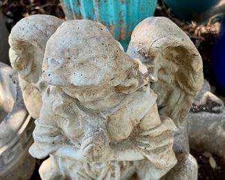 Large collection of garden statuary. 