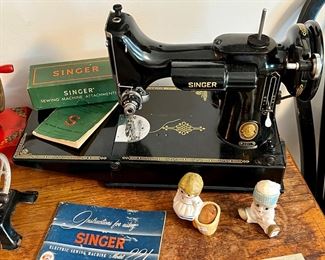 Singer Featherweight with case. 