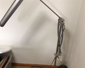 Ott lamp with magnifier 