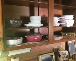 set of Corell, Pyrex and misc