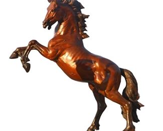 Life size bronze horse 