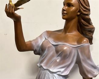 Life size bronze statue 