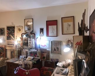 Items Located In The 1st Bedroom ( Vintage Pin Up & Ephemera)