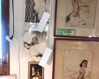Items Located In The 1st Bedroom ( Vintage Pin Up & Ephemera)