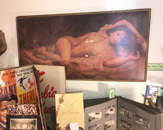 Items Located In The 1st Bedroom ( Vintage Pin Up & Ephemera)