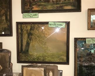 Items Located In The 4th Bedroom ( Vintage 1930's Lithographs ~ Vintage Linens And Sewing Items ~ Vintage Costume Jewelry ~ Vintage Marbles)