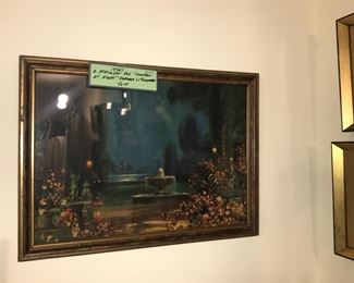 Items Located In The 4th Bedroom ( Vintage 1930's Lithographs ~ Vintage Linens And Sewing Items ~ Vintage Costume Jewelry ~ Vintage Marbles)