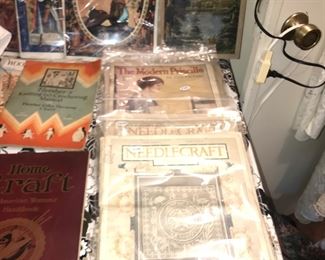 Items Located In The 4th Bedroom ( Vintage 1930's Lithographs ~ Vintage Linens And Sewing Items ~ Vintage Costume Jewelry ~ Vintage Marbles)