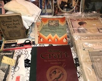 Items Located In The 4th Bedroom ( Vintage 1930's Lithographs ~ Vintage Linens And Sewing Items ~ Vintage Costume Jewelry ~ Vintage Marbles)