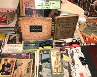 Items Located In The 4th Bedroom ( Vintage 1930's Lithographs ~ Vintage Linens And Sewing Items ~ Vintage Costume Jewelry ~ Vintage Marbles)