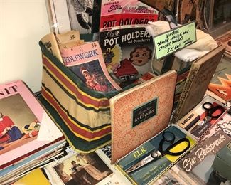 Items Located In The 4th Bedroom ( Vintage 1930's Lithographs ~ Vintage Linens And Sewing Items ~ Vintage Costume Jewelry ~ Vintage Marbles)