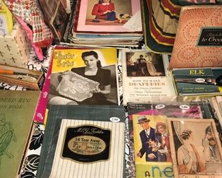 Items Located In The 4th Bedroom ( Vintage 1930's Lithographs ~ Vintage Linens And Sewing Items ~ Vintage Costume Jewelry ~ Vintage Marbles)