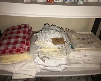 Items Located In The 4th Bedroom ( Vintage 1930's Lithographs ~ Vintage Linens And Sewing Items ~ Vintage Costume Jewelry ~ Vintage Marbles)