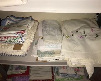 Items Located In The 4th Bedroom ( Vintage 1930's Lithographs ~ Vintage Linens And Sewing Items ~ Vintage Costume Jewelry ~ Vintage Marbles)