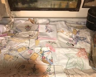 Items Located In The 4th Bedroom ( Vintage 1930's Lithographs ~ Vintage Linens And Sewing Items ~ Vintage Costume Jewelry ~ Vintage Marbles)