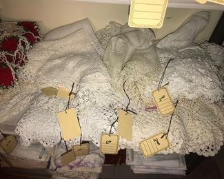 Items Located In The 4th Bedroom ( Vintage 1930's Lithographs ~ Vintage Linens And Sewing Items ~ Vintage Costume Jewelry ~ Vintage Marbles)