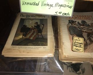 Items Located In The 4th Bedroom ( Vintage 1930's Lithographs ~ Vintage Linens And Sewing Items ~ Vintage Costume Jewelry ~ Vintage Marbles)