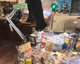 Items Located In The 4th Bedroom ( Vintage 1930's Lithographs ~ Vintage Linens And Sewing Items ~ Vintage Costume Jewelry ~ Vintage Marbles)