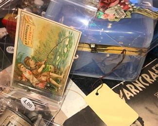 Items Located In The 4th Bedroom ( Vintage 1930's Lithographs ~ Vintage Linens And Sewing Items ~ Vintage Costume Jewelry ~ Vintage Marbles)